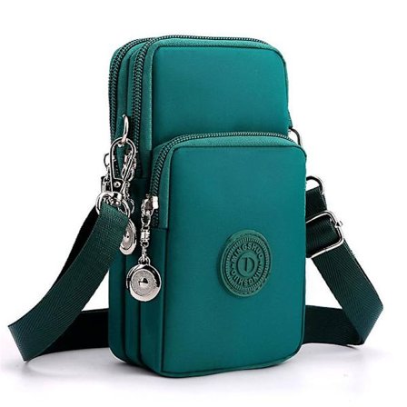 19cm Telefon Tasker Til Kvinder Mænd Crossbody, Mobiltelefon Pung Med Hovedtelefon Hul, Lille Skuldertaske Møntpung Tegnebog Gaver[HK]