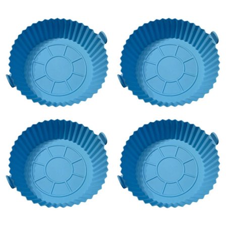 4 stk. Silikonformer for Airfryer, Airfryer-tilbehør, Gjenbrukbare Silikoninnlegg, Kjøkken