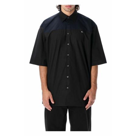 Raf Simons, Short Sleeve Shirts Zwart, Heren, Maat:S