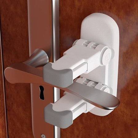 Baby Sikkerhetslås Dørstopper (Forbedret), 2 Pakke Barnesikkerhet Låser