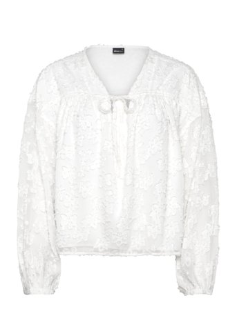 Gina Tricot Structured Blouse - White - M