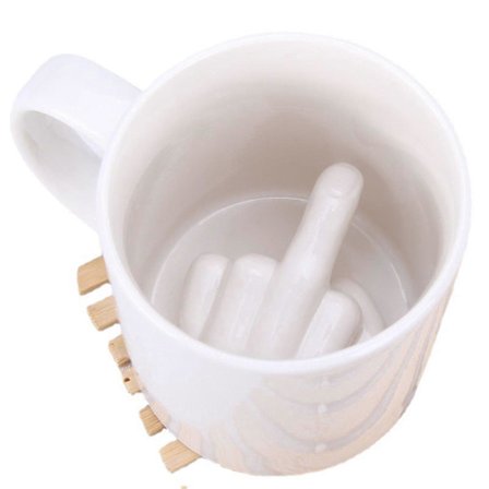 Langefinger Tekop Krus Uciviliseret Langefinger Kop Spoof Langefinger Keramisk Kaffekop - eyzi_Gift