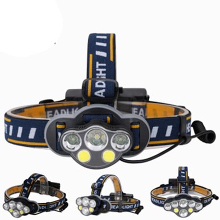 Kraftfull Praktiskt Pannlampa T6 COB LED