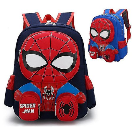 Disney Spiderman Ryggsekker Superhelter Student Skolesekk Tegneserie 3d Stereo Barnehage Ryggsekk Barnas Reiseveske Gave