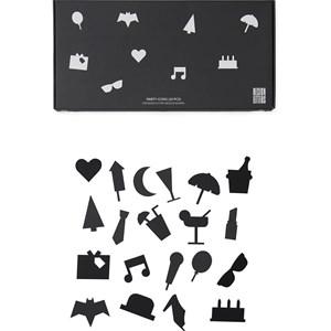 Design Letters 20 Pack of Black Party Icons for Message Board One Size - Home accessories - One size - Black