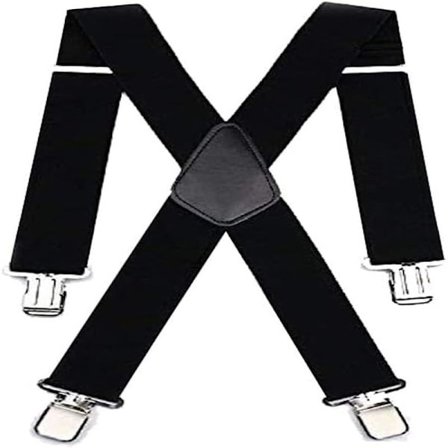 Herre 50 mm brede, kraftige, justerbare og elastiske kryds-seler til motorcykelbukser