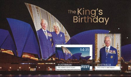 Australien - Kong Charles fødselsdag - Postfrisk miniark