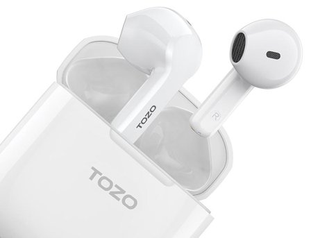 Tozo A3 White støydempende ørepropper True wireless-hodetelefoner med mikrofon