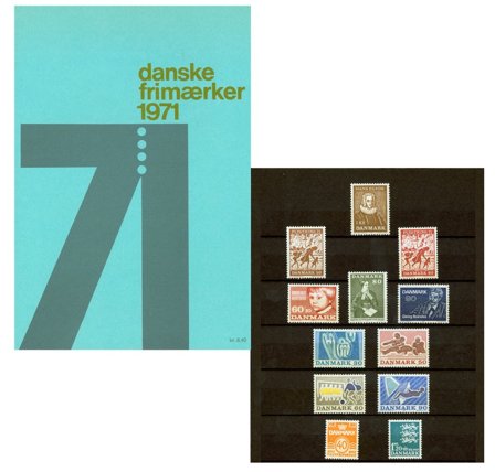 Danmark - Årsmappe 1971