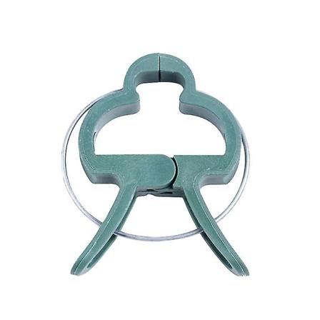 Hageplanteclips med justerbare plantebindinger, planteclips for klatreplanter, plante støtteclips for tomatplanter hagegrønnsaker (50 stk grønn