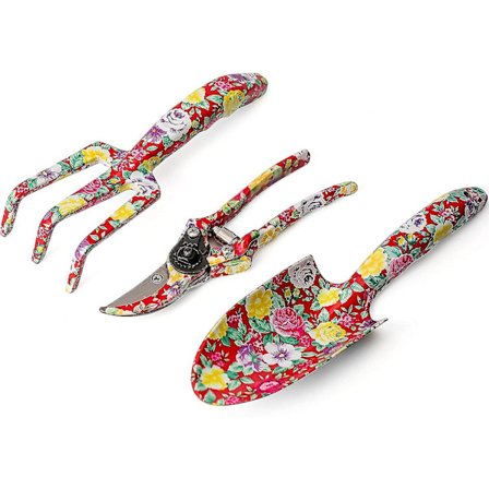 Trykket hageverktøysett Tredelt sett hageverktøy (#2 3-delt trykt sett)-