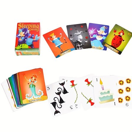 Familievennlig kortspill "Sleeping Queens": Vekk dronninger ved å samle kort, utvikle aritmetikk, hukommelse og strategiske ferdigheter[YJD]