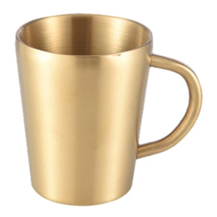 300ML Dubbellagersmugg Med Handtag Utjämnande Kant Säker Kaffekopp För Hem