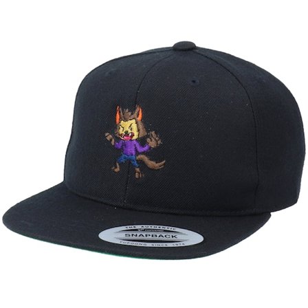 Kiddo Cap - Zwart snapback Cap - Kids Werewolf Black Snapback @ Hatstore
