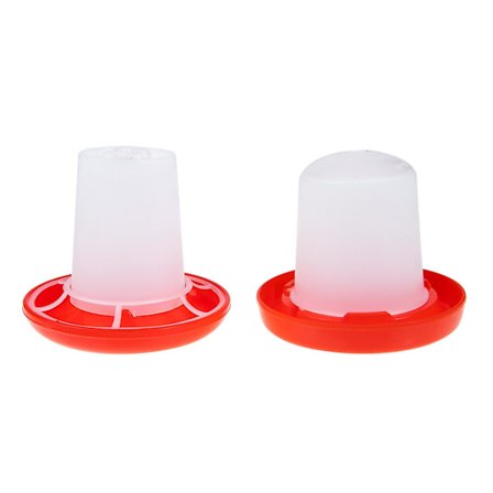 1 Sett med Kyllingmater Vannbeholdersett Andemat Vannmater Fjørfe Fôrmater Automatisk Mater for Kylling