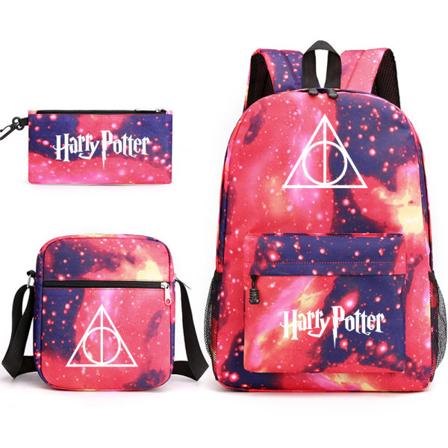 Lasten Harry Potter kolmiosainen koululaukku