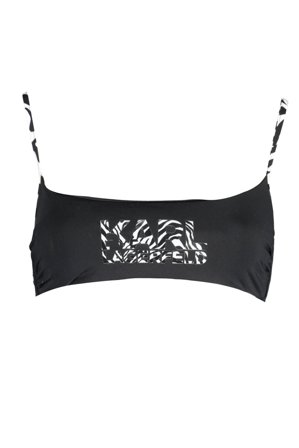 Karl Lagerfeld Beachwear Costume Parte Sopra Donna Nero