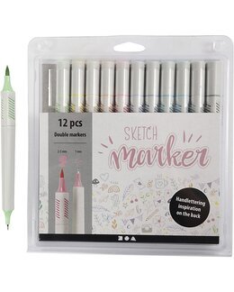 Tussikynät Sketch Marker pastellisävyt