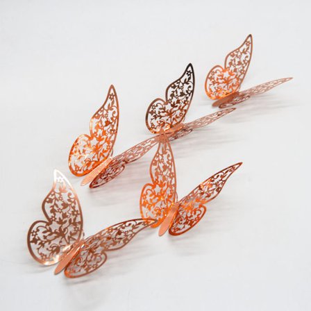 3D Sommerfugl Vægstickers Sommerfugl Vægstickers Soveværelse Væggen