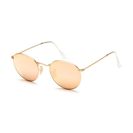 Ray-Ban Round metal flash lenses - Solbriller - Rosa - RB3447 112/Z2 53