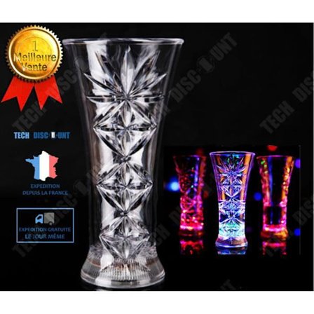 Cocktailglas - LUNAVO - TD - LED-luminescent - Transparent - 8,5 cm