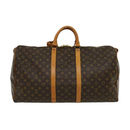 Louis Vuitton Vintage, Pre-owned Keepall 55 Monogram Bag Bruin, Dames, Maat:ONE Size