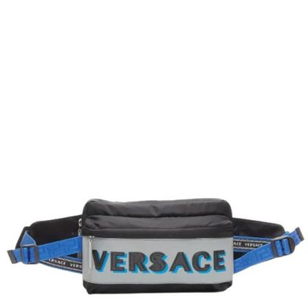 Versace Pre-owned Pre-owned nylon hndtasker Sort, Herre Vintage Tasker, Størrelse: ONE Size