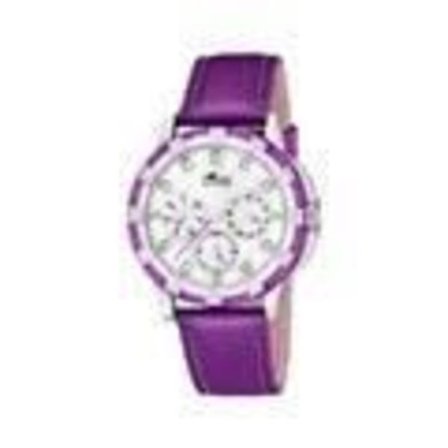 Dameur - Lotus - L15746-6 - Kvarts - Læder - 5 ATM vandtæthed