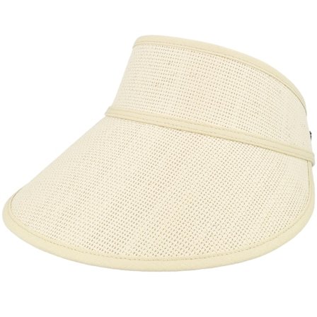 Brixton - Beis visor Gorra - Newport Straw Visor Natural/Natural Visor @ Hatstore