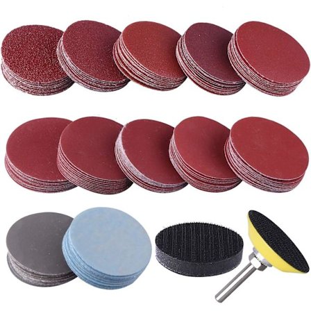 120 stk slipeskiver 50mm korn slipeskiver 60 80 100 180 240 400 600 800 1000 1200 2000 3000 for sliping fresing
