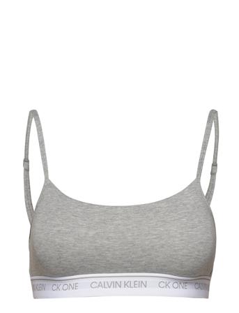 Unlined Bralette Lingerie Bras & Tops Soft Bras Tank Top Bras Grå Calvin Klein