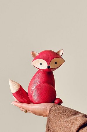 Jotex - Decoratief Beeldje Rood Rood - FOX - Koop Woonaccessoires bij Jotex
