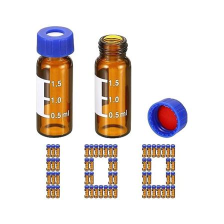 2 ml:n autosampler-näytepullo, 100 pakkausta Hplc/ Vials 9-425 Lab Vials -näytepullo ruuvikorkki kirjoituslaastari