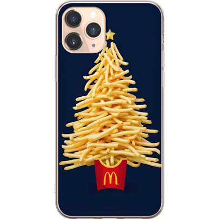 Kompatibel Mobilcover til Apple Apple iPhone 11 Pro McDonalds pommes frites juletræ kreativ madillustration med stjerne humoristisk design perfekt ti