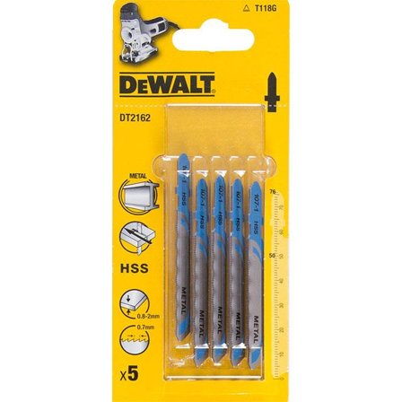 Dewalt DT2162 Sticksågsblad 5-pack, Såga