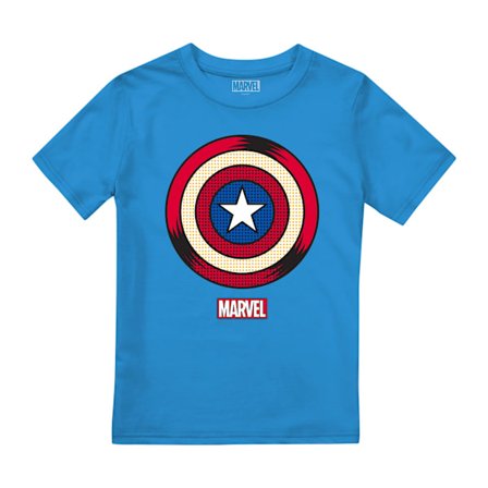 Captain America Barn/Barnsköld Pop Art T-Shirt 3-4 År