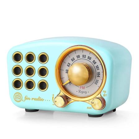 Retro Radio Bluetooth Højttaler, Vintage Radio Greadio Fm Radio wit