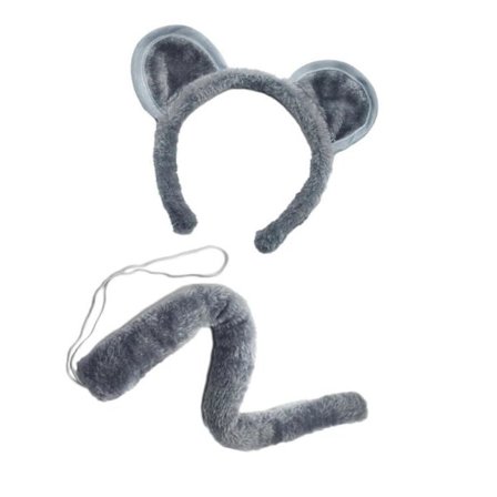 2/4/6 Musekostyme Tilbehørssett Museører Pannebånd Hale Briller Sløyfe Tilbehørssett Barn Dyr Musekostyme Flerfarget[HK]