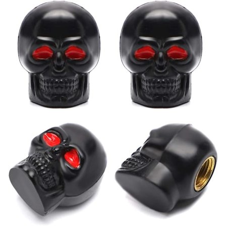 4 st Skull Ventilhattar Däckventilhattar Biltillbehör Unive