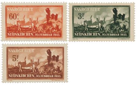 Tyskland/Saar 1933 - MICHEL 168/170 - Postfrisk