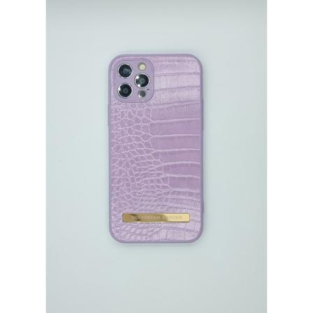 Croco Orchid -lila Mobilskal Med Mobilhållare Till Iphone 13pro Lila