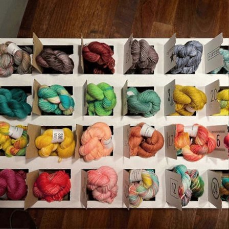 Julekalender - Ny Garn Julekalender 2025, Jule Overraskelsesboks Nedtellingsgave