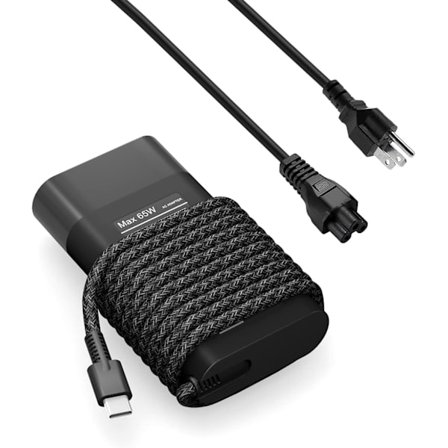 2025 Nyeste Modell Ny Slim 65W USB C Chromebook-lader Kompatibel med HP Spectre X360 14 2-i-1, Elitebook x360, Pavilion Envy E