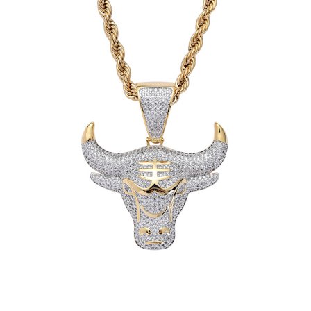 Riippuva hopeakultainen kiiltävä kuutio zirkonia miesten hip hop -kaulakoru korut Gi