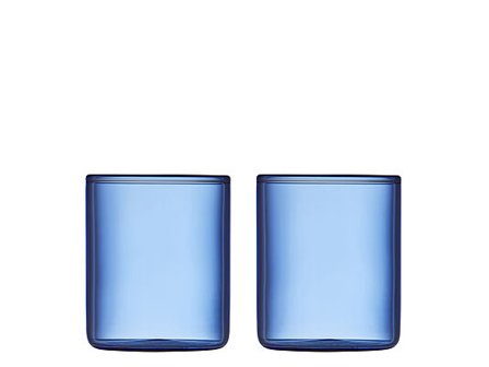 LYNGBY GLAS Shotglass Torino 6cl 2stk Blå