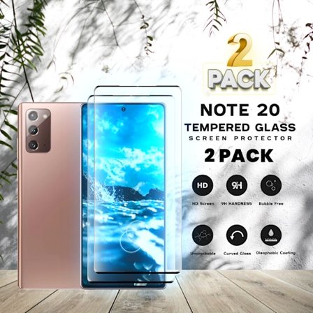 2 Pack Samsung Galaxy Note 20 - Härdat glas 9H-Super kvalitet 3D