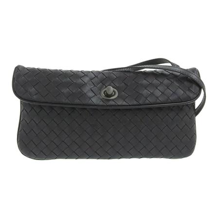Bottega Veneta Vintage, pre-owned bag Intrecciato Zwart, Dames, Maat:ONE Size,leer