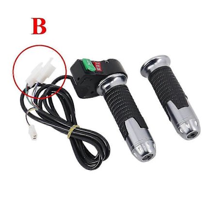 Gasspaken 60V 3-trinns girbryter med horn Elektrisk sykkelmodifikasjonsdel for Harley Citycoco Scooter Motorsykkel E-sykkel