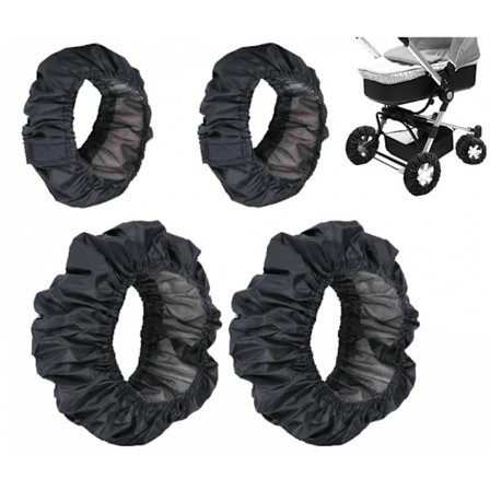 4 st Baby Hjulskydd för Barnvagn Hjulskydd Rullstolsöverdrag Vattentäta Smutsavvisande Hjulskydd Dammskyddande Tillbehör