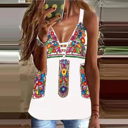 Dam Ärmlös Cami S V-hals Camisole